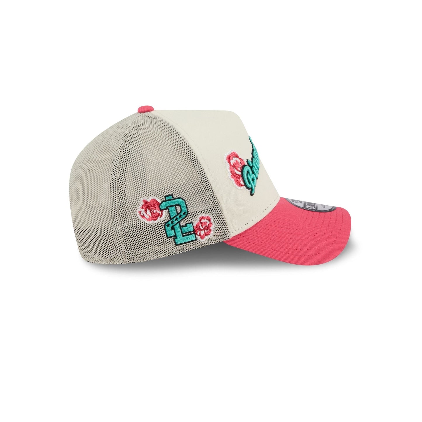 Tecolotes de los Dos Laredos Two-Tone Pink Rose 9FORTY A-Frame Snapback Hat