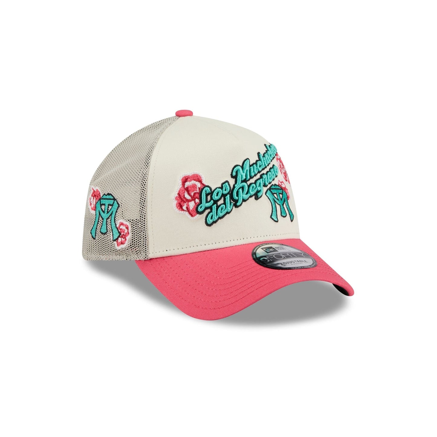 Sultanes de Monterrey Two-Tone Pink Rose 9FORTY A-Frame Snapback Hat
