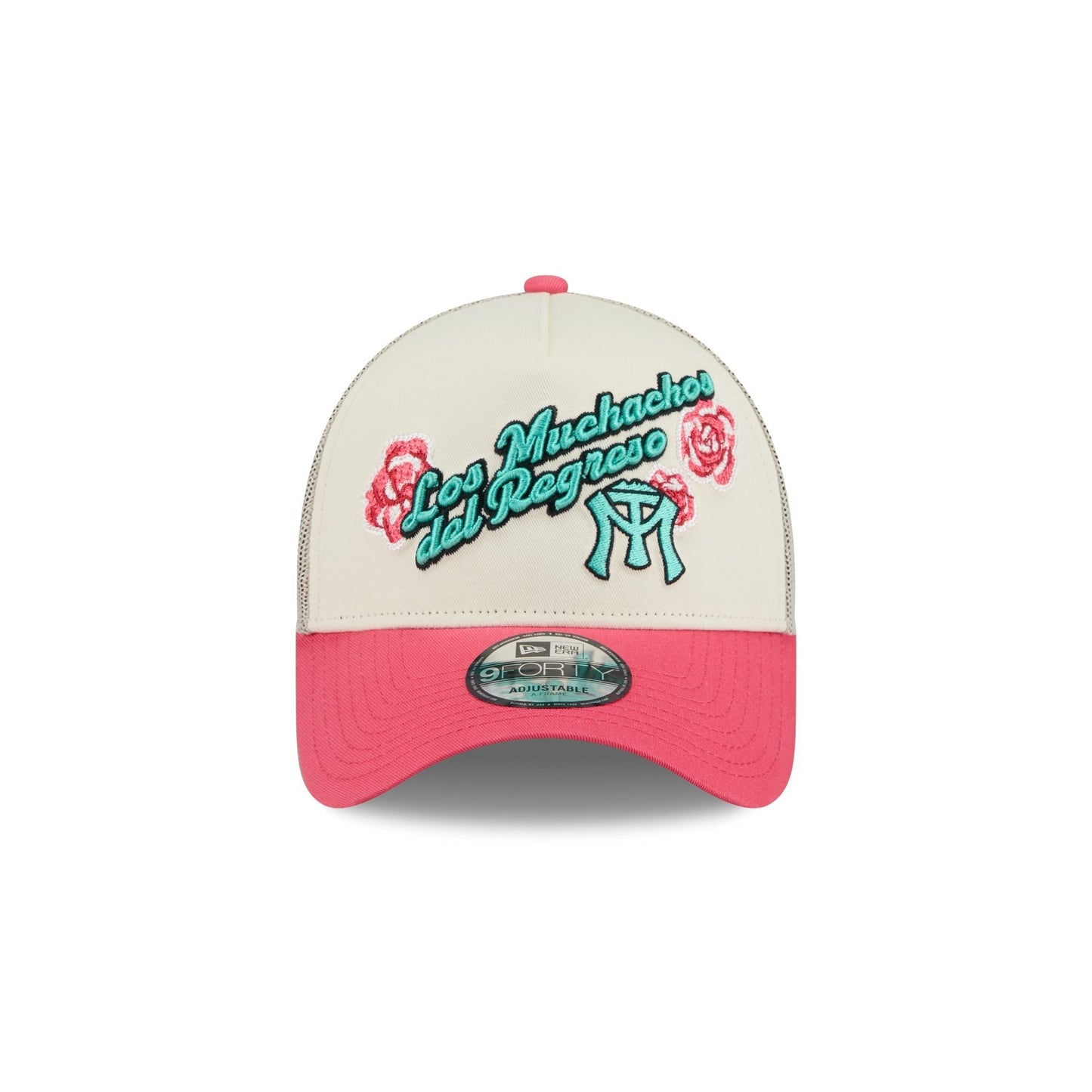 Sultanes de Monterrey Two-Tone Pink Rose 9FORTY A-Frame Snapback Hat