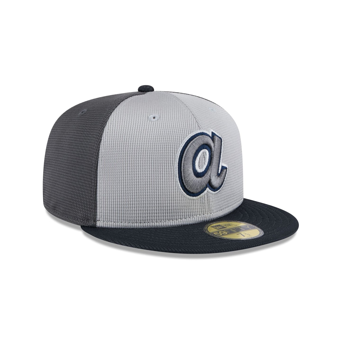 Atlanta Braves 2025 Batting Practice Gray 59FIFTY Fitted Hat