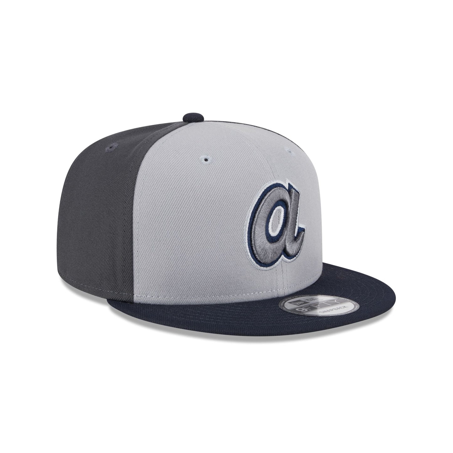 Atlanta Braves 2025 Batting Practice Gray 9FIFTY Snapback Hat