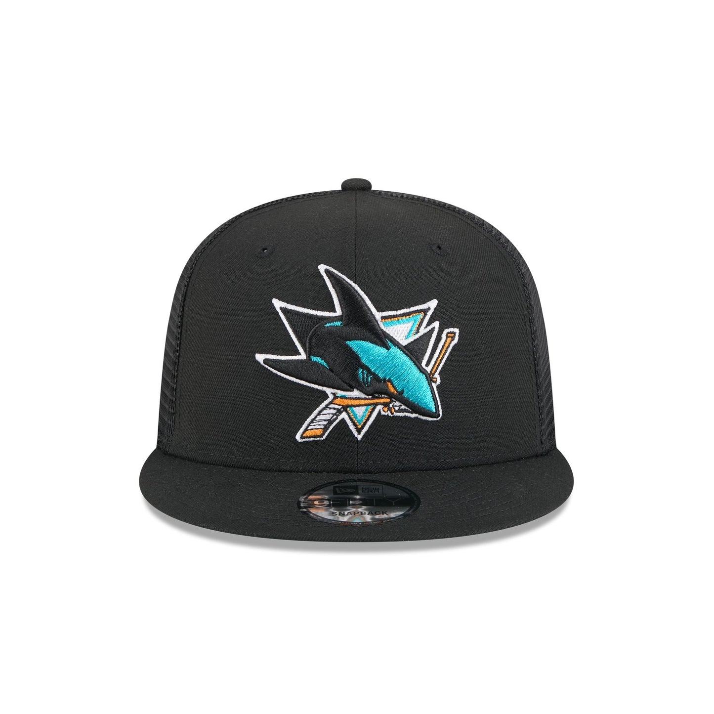 San Jose Sharks Team Tag 9FIFTY Trucker Hat