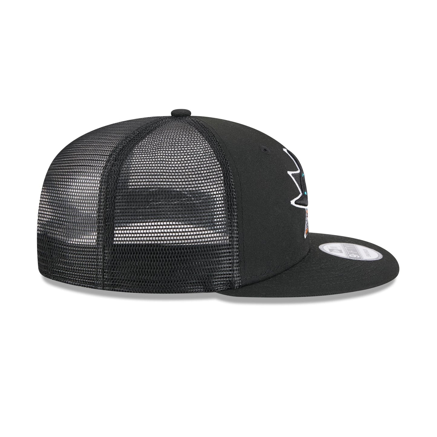 San Jose Sharks Team Tag 9FIFTY Trucker Hat
