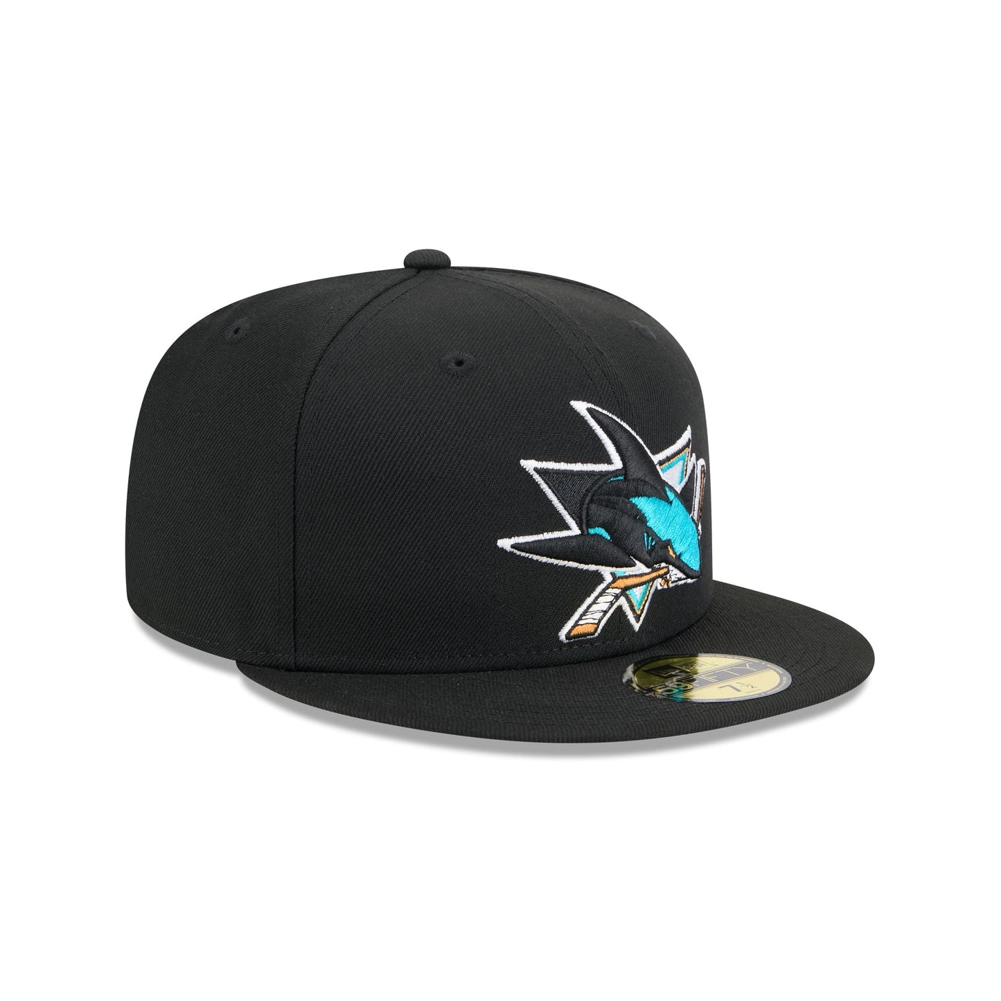 San Jose Sharks Rear Wordmark 59FIFTY Fitted Hat