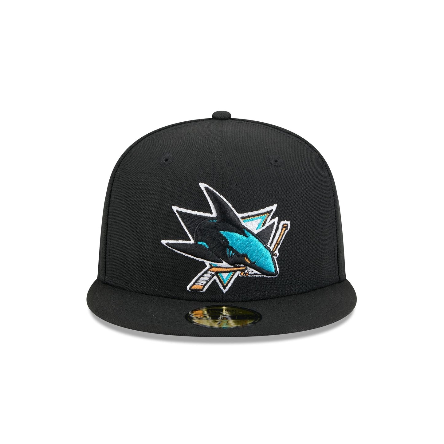 San Jose Sharks Rear Wordmark 59FIFTY Fitted Hat