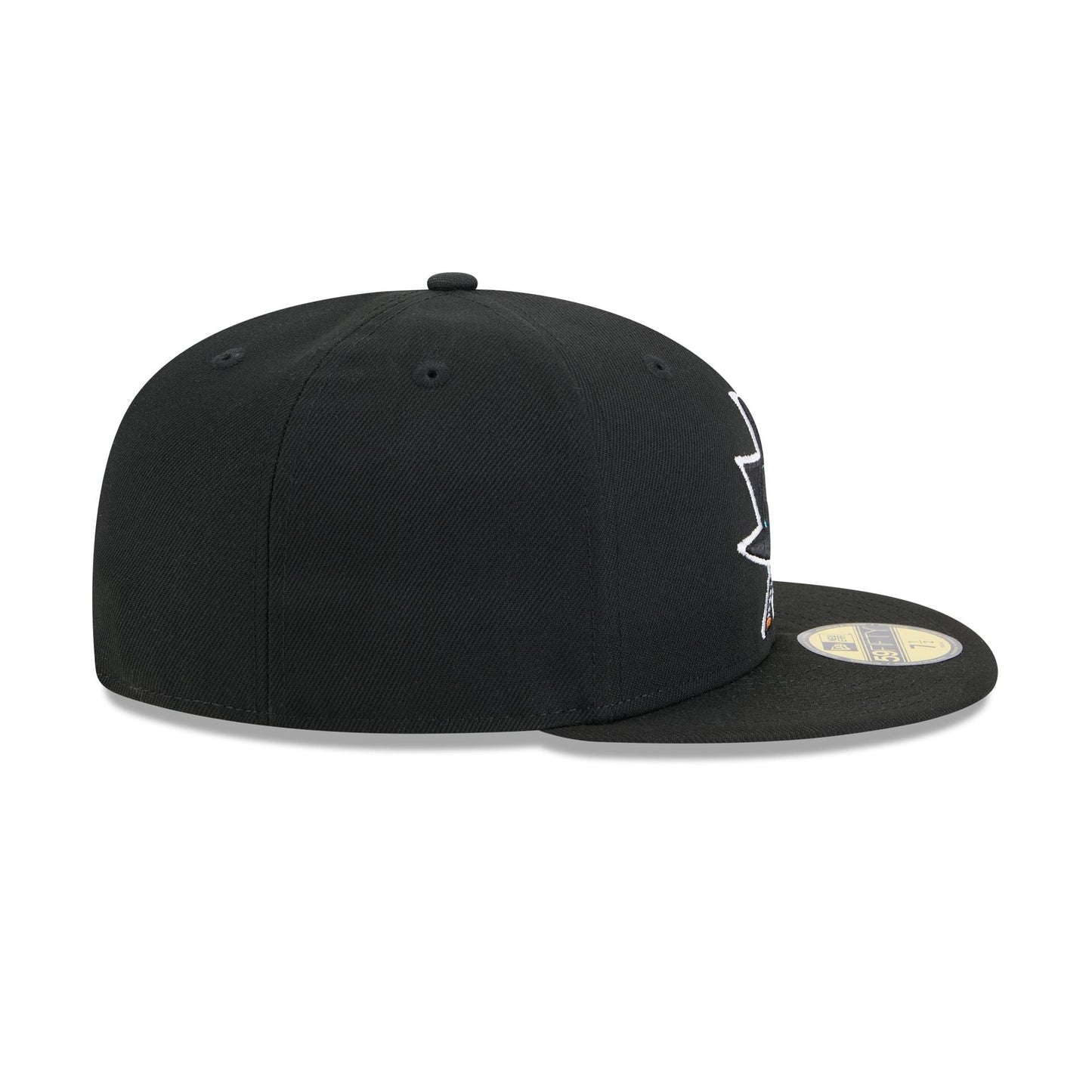 San Jose Sharks Rear Wordmark 59FIFTY Fitted Hat
