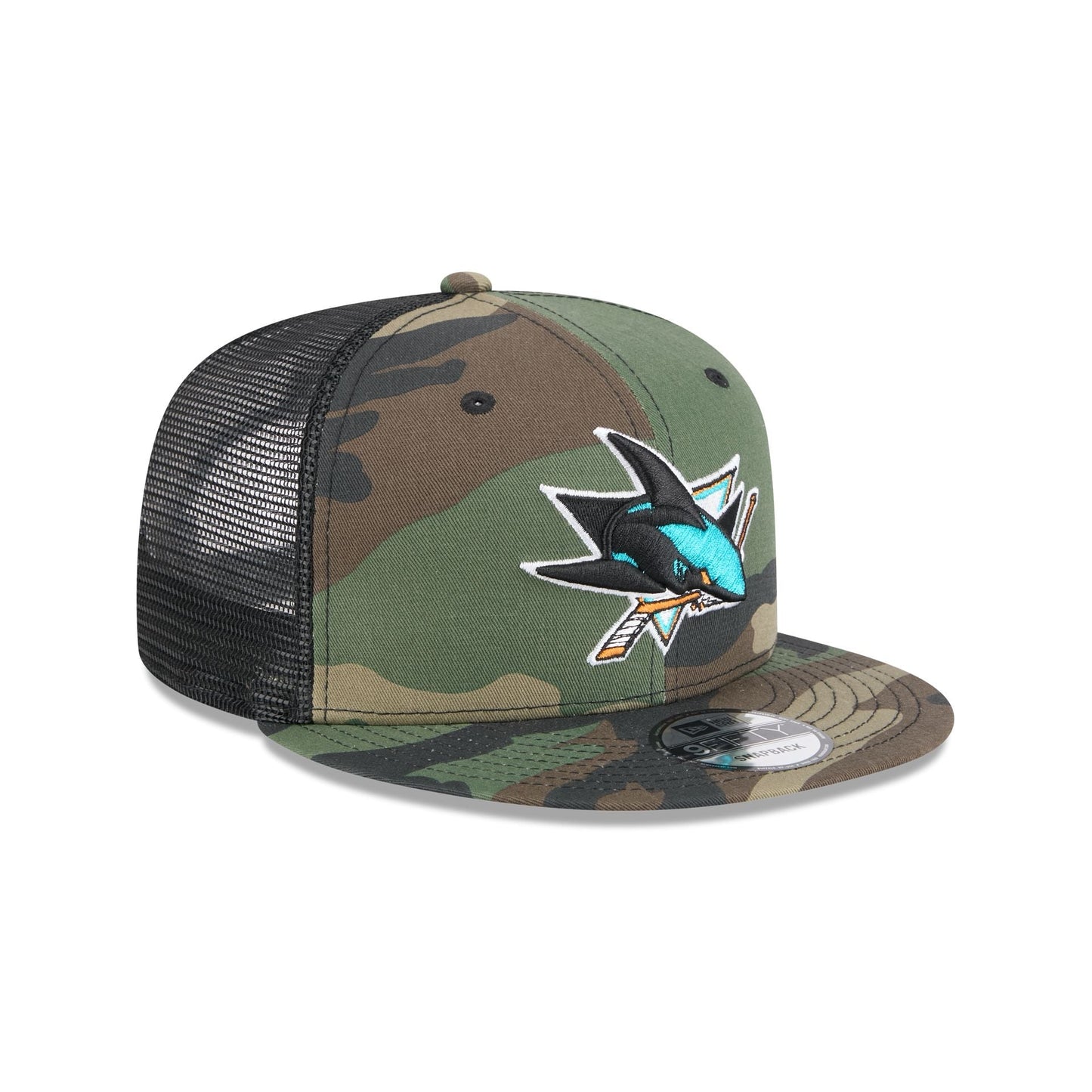 San Jose Sharks Camo 9FIFTY Trucker Hat