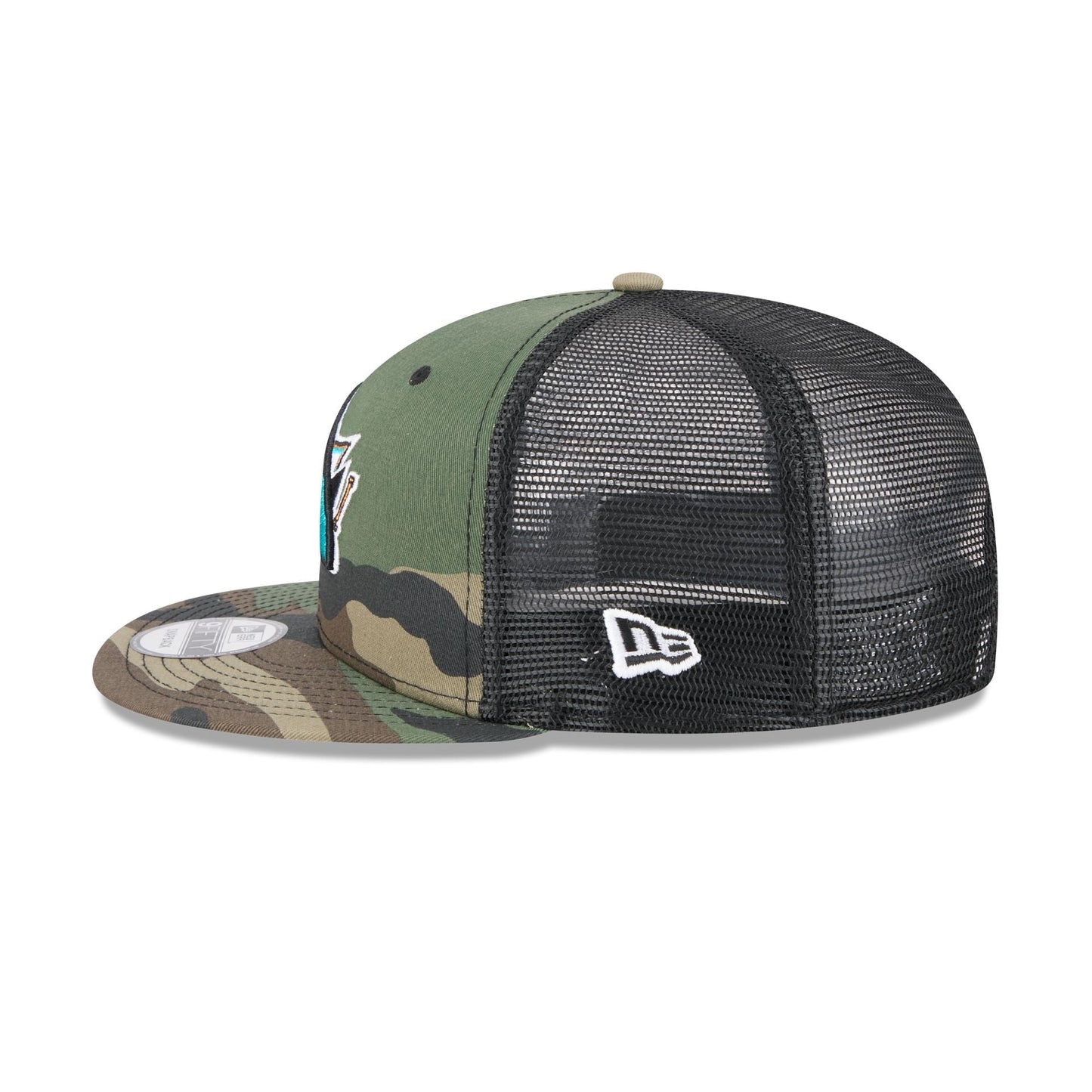 San Jose Sharks Camo 9FIFTY Trucker Hat
