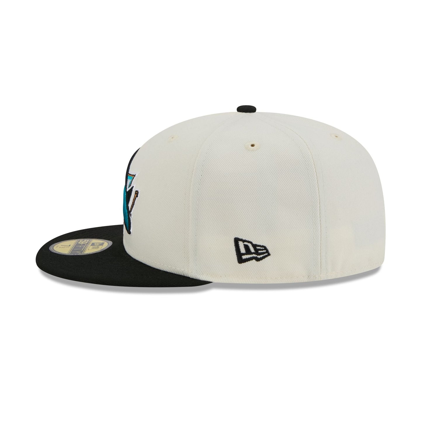 San Jose Sharks Chrome White 59FIFTY Fitted Hat