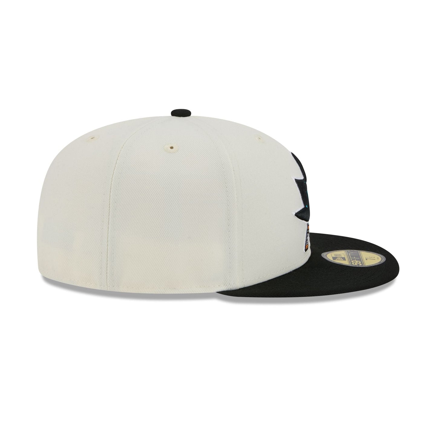 San Jose Sharks Chrome White 59FIFTY Fitted Hat