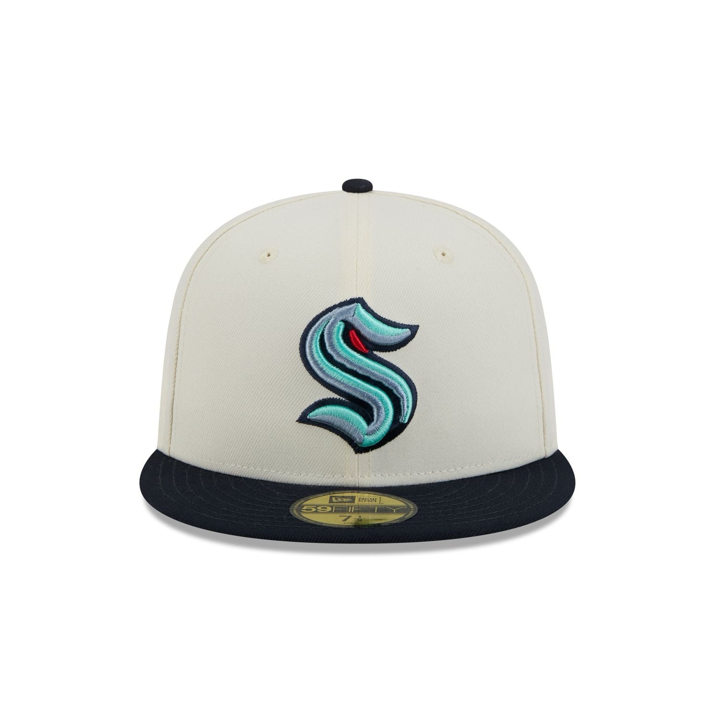 Seattle Kraken Chrome White 59FIFTY Fitted Hat