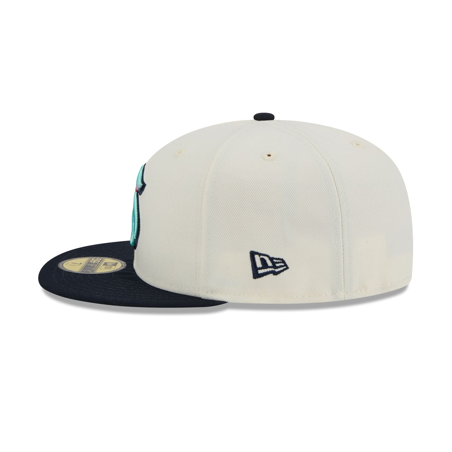 Seattle Kraken Chrome White 59FIFTY Fitted Hat