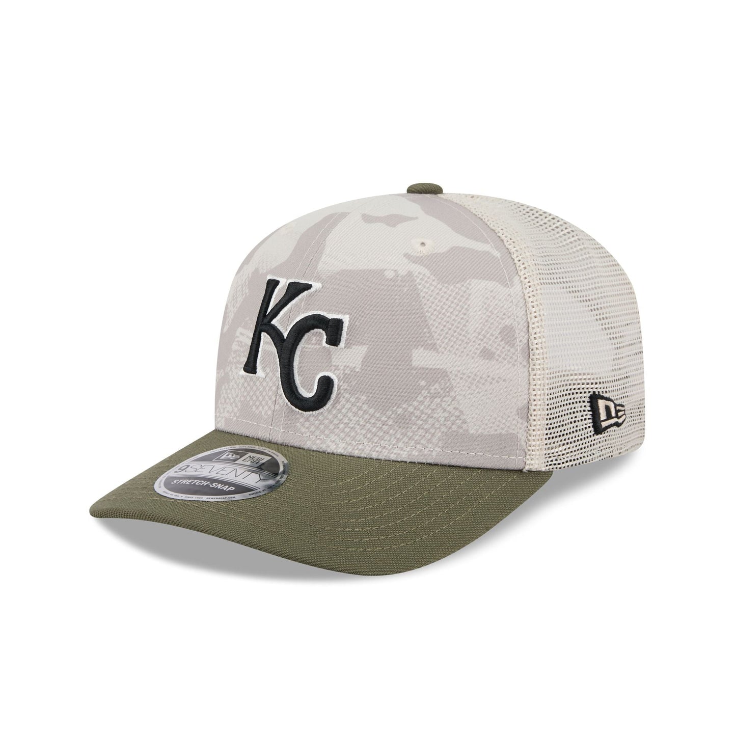 Kansas City Royals Armed Forces Day 2025 9SEVENTY Trucker Hat