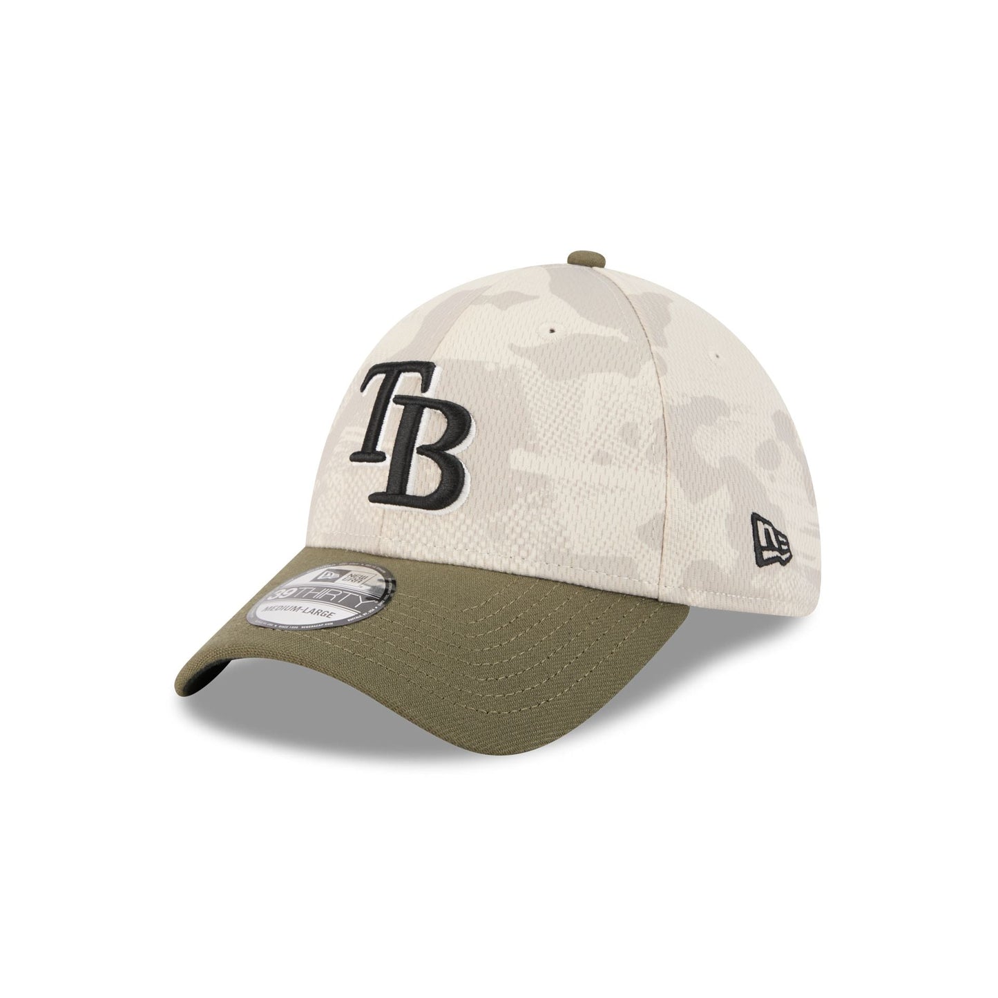 Tampa Bay Rays Armed Forces Day 2025 39THIRTY Stretch Fit Hat