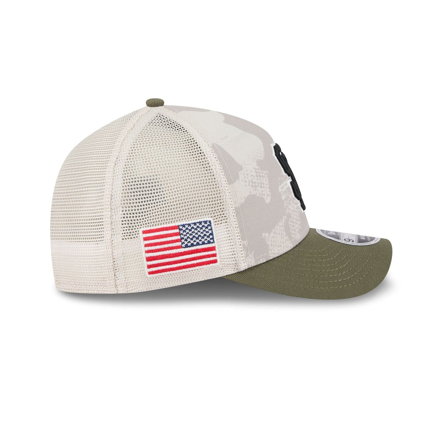 San Francisco Giants Armed Forces Day 2025 9FORTY M-Crown A-Frame Trucker Hat