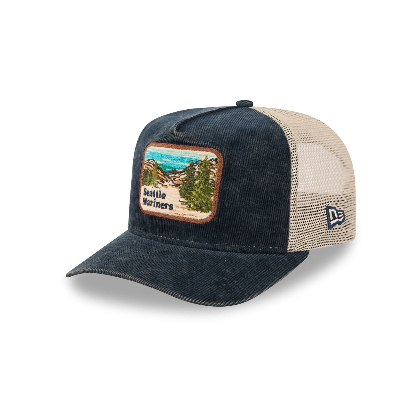 Seattle Mariners Vintage Landscape 9FIFTY A-Frame Trucker Hat
