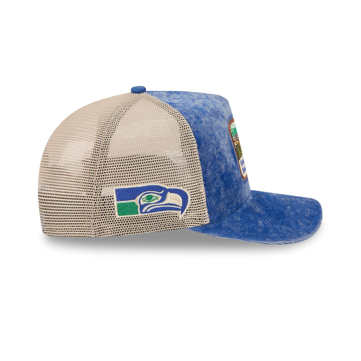 Seattle Seahawks Vintage Landscape 9FIFTY A-Frame Trucker Hat