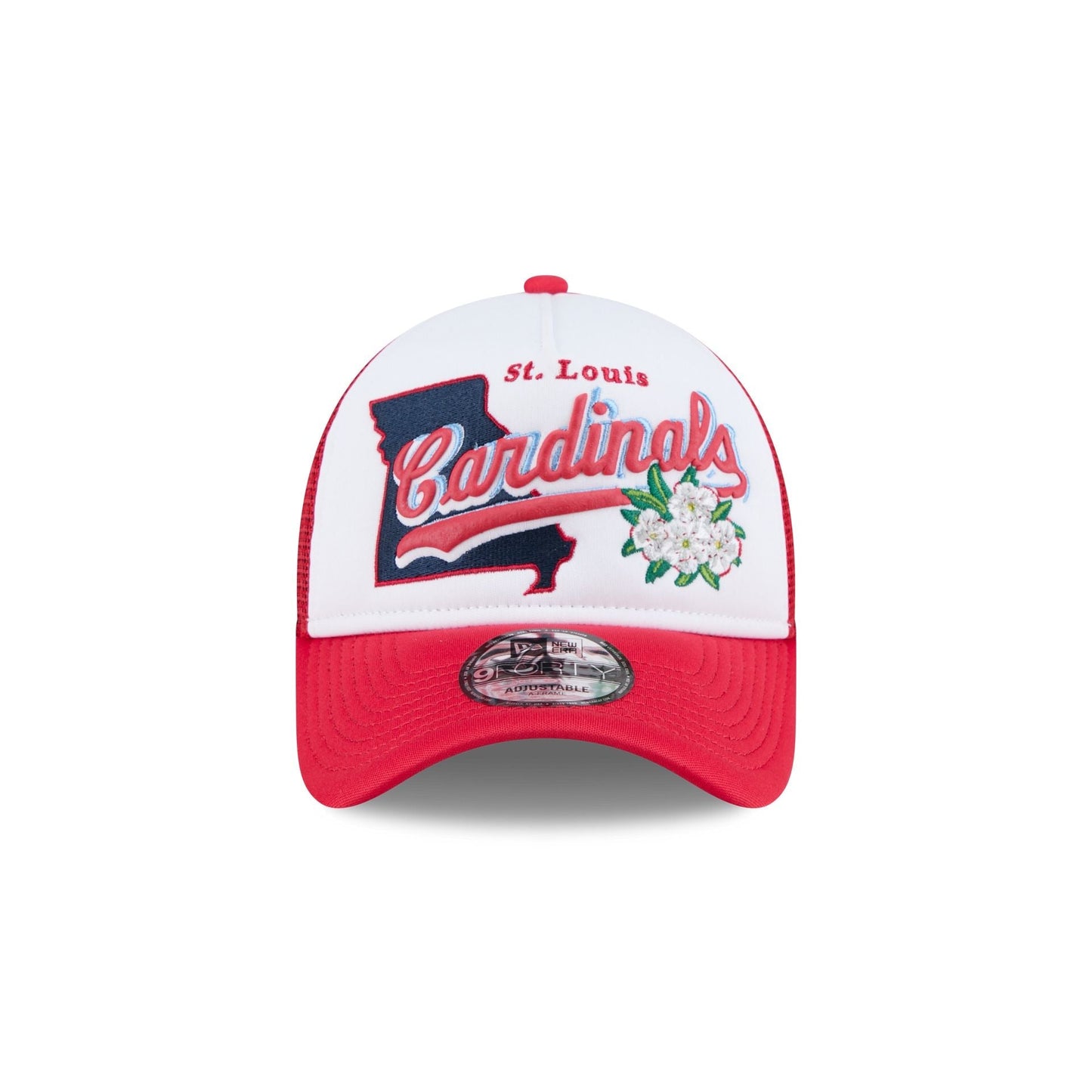 St. Louis Cardinals State Flower 9FORTY A-Frame Trucker Hat