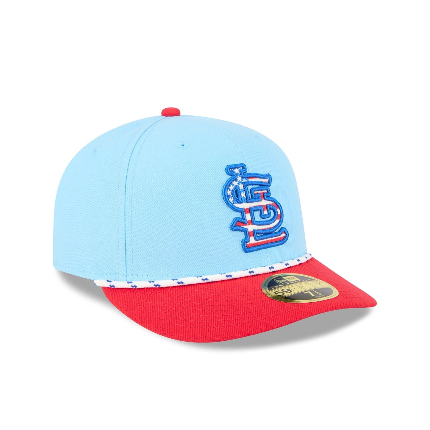St. Louis Cardinals Independence Day 2025 Low Profile 59FIFTY Fitted Hat