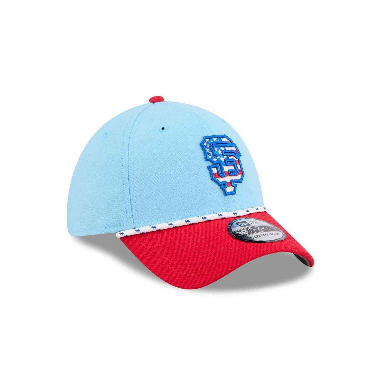San Francisco Giants Independence Day 2025 39THIRTY Stretch Fit Hat