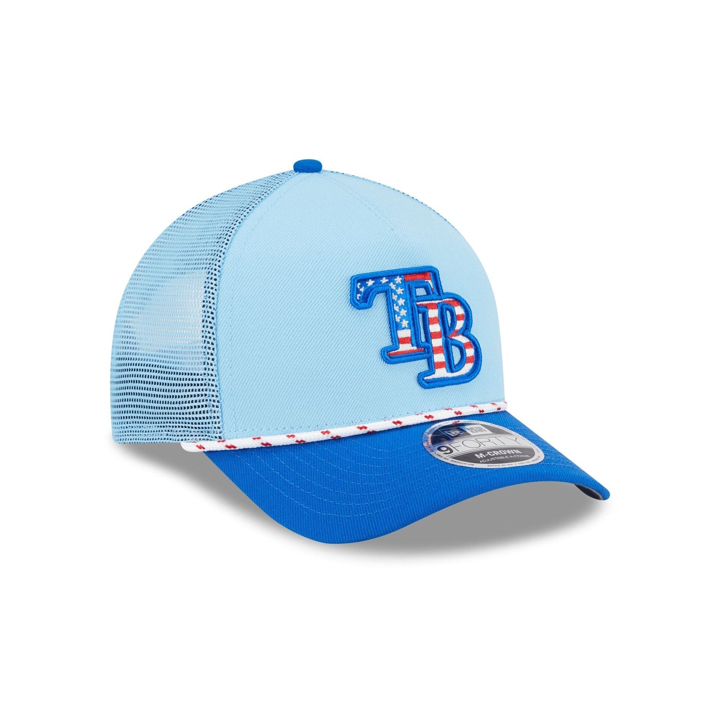 Tampa Bay Rays Independence Day 2025 9FORTY M-Crown A-Frame Trucker Hat