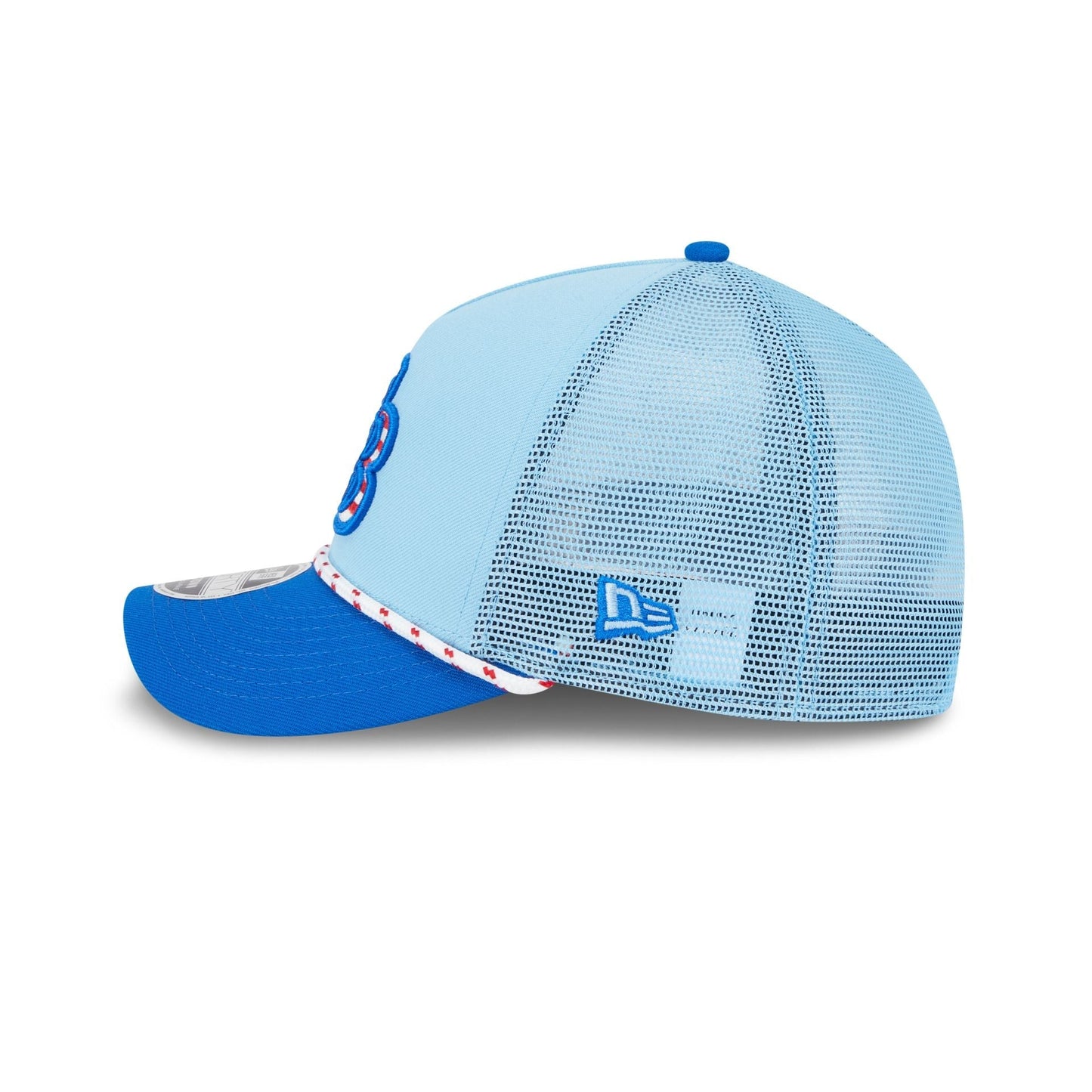 Tampa Bay Rays Independence Day 2025 9FORTY M-Crown A-Frame Trucker Hat