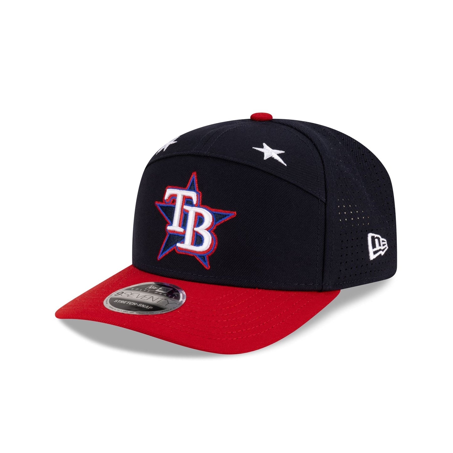 Tampa Bay Rays 2025 All-Star Game Workout Split Panel 9SEVENTY Stretch-Snap Hat