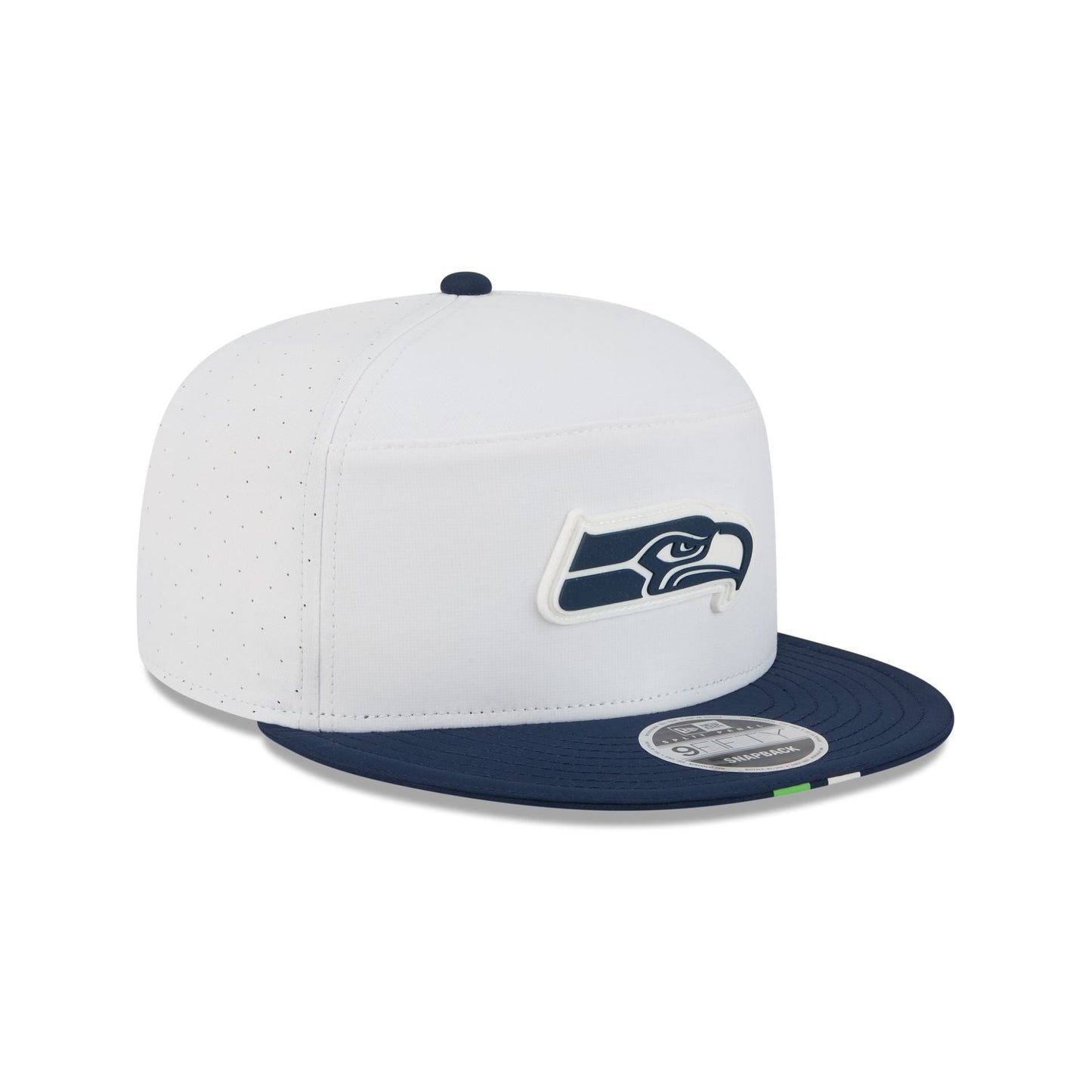 Seattle Seahawks 2025 Training Split Panel 9FIFTY Snapback Hat