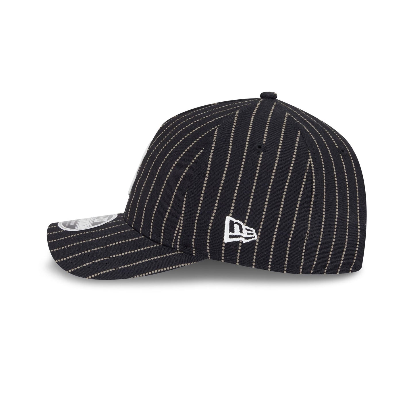 Atlanta Braves Dotted Pinstripe 9FORTY M-Crown A-Frame Adjustable Hat