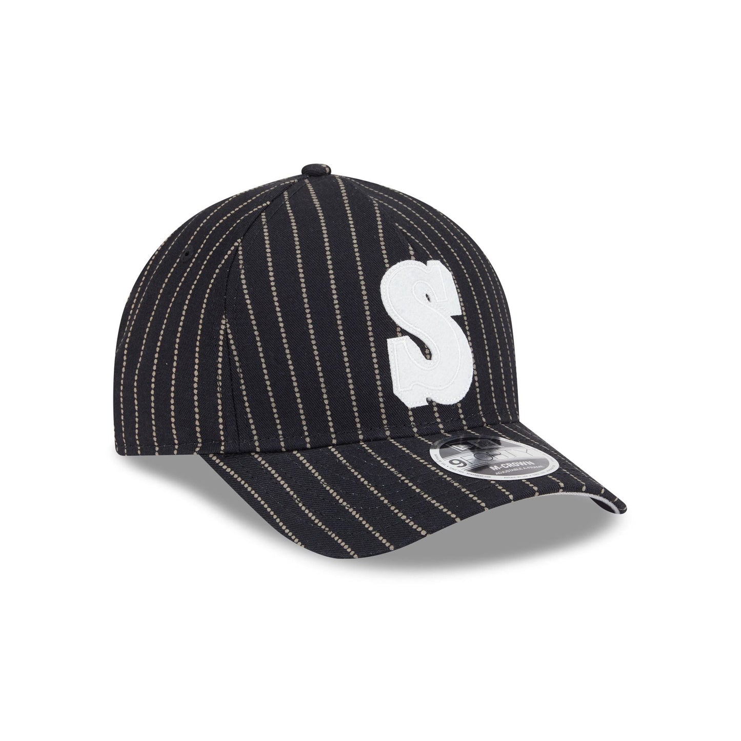 Seattle Mariners Dotted Pinstripe 9FORTY M-Crown A-Frame Adjustable Hat