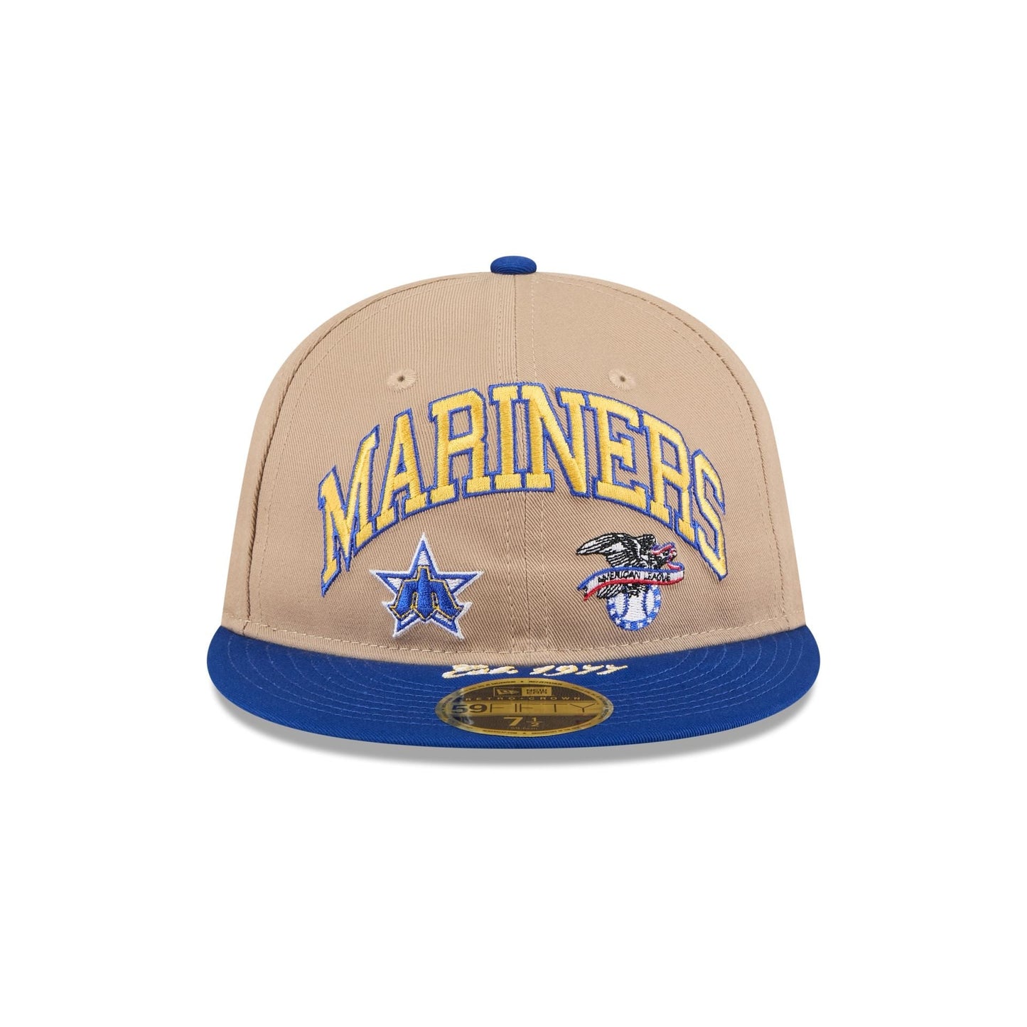 Seattle Mariners Camel Retro Crown 59FIFTY Fitted Hat