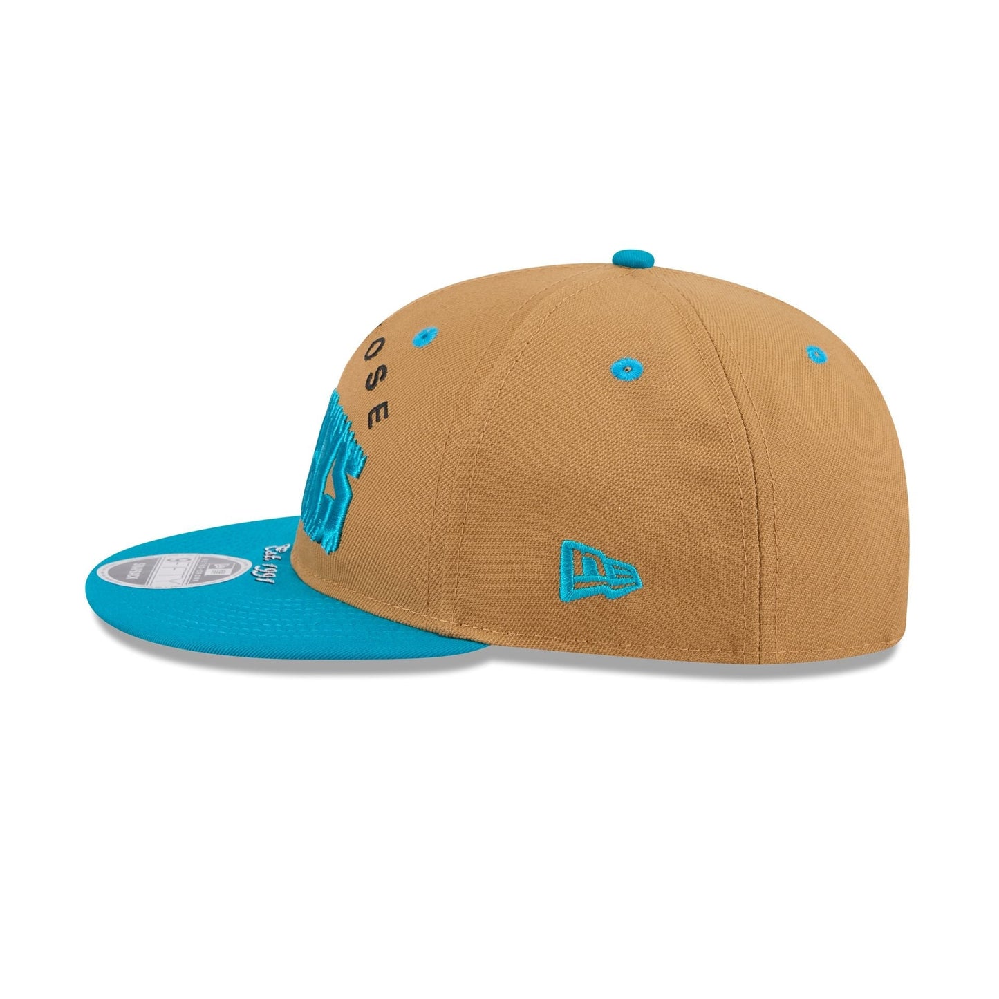 San Jose Sharks Wheat Retro Crown 9FIFTY Snapback Hat