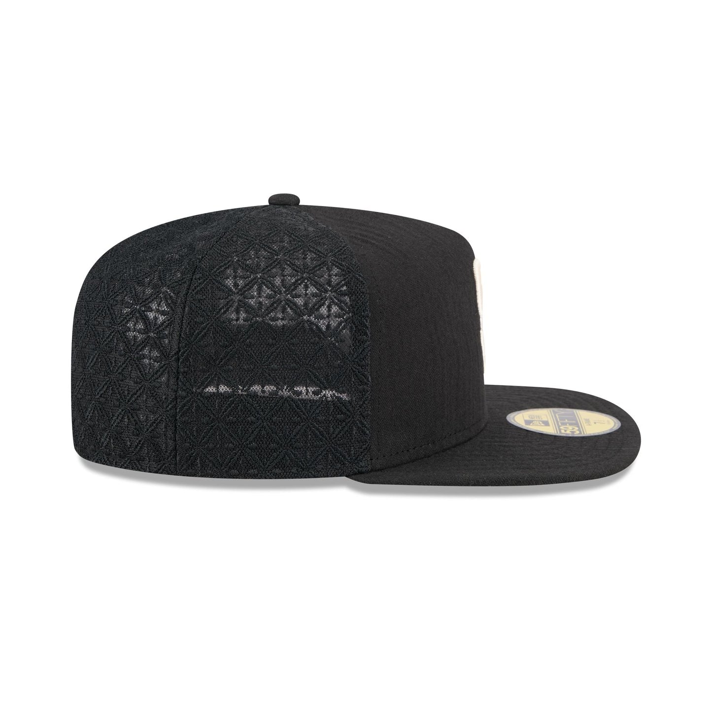 San Diego Padres Black Mesh 59FIFTY A-Frame Fitted Hat