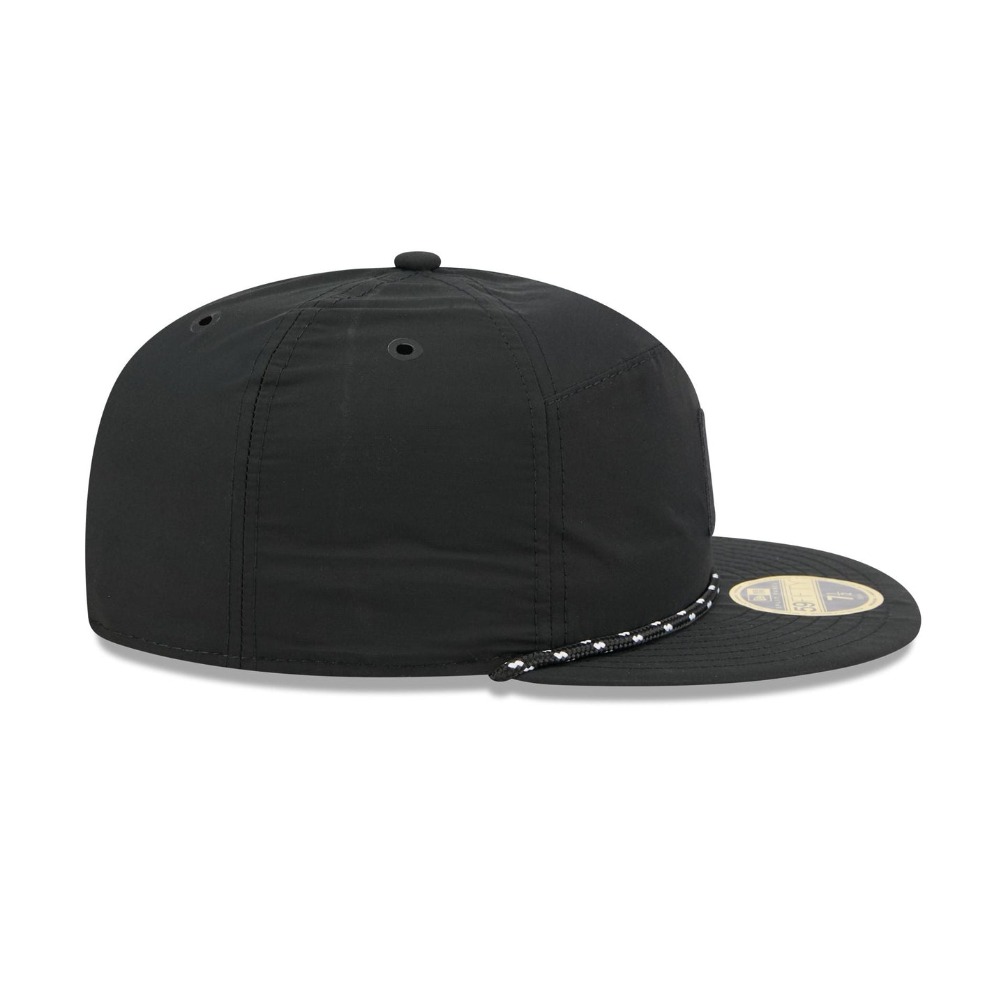 Seattle Mariners Black Poly Rope Split Panel 59FIFTY Fitted Hat