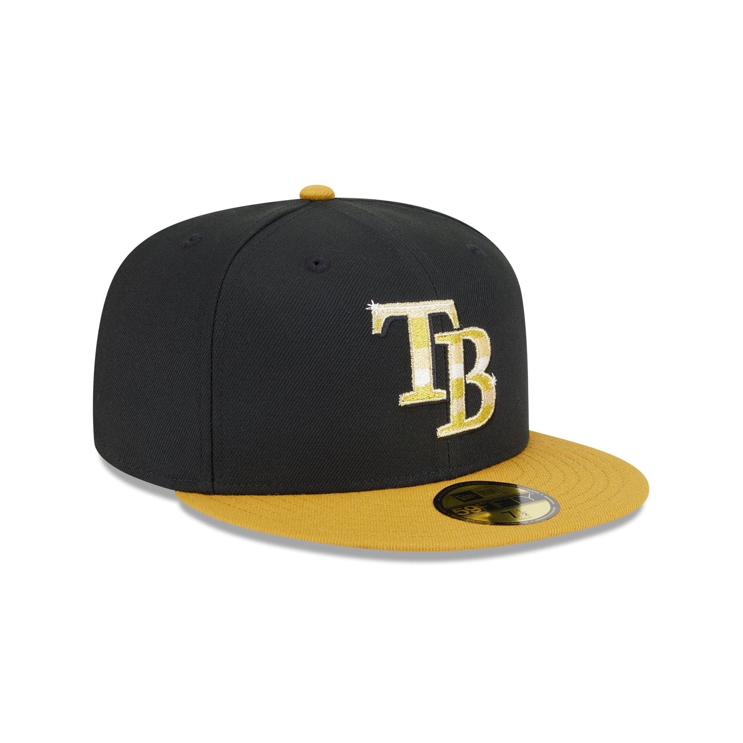 Tampa Bay Rays Metallic Gold Logo 59FIFTY Fitted Hat