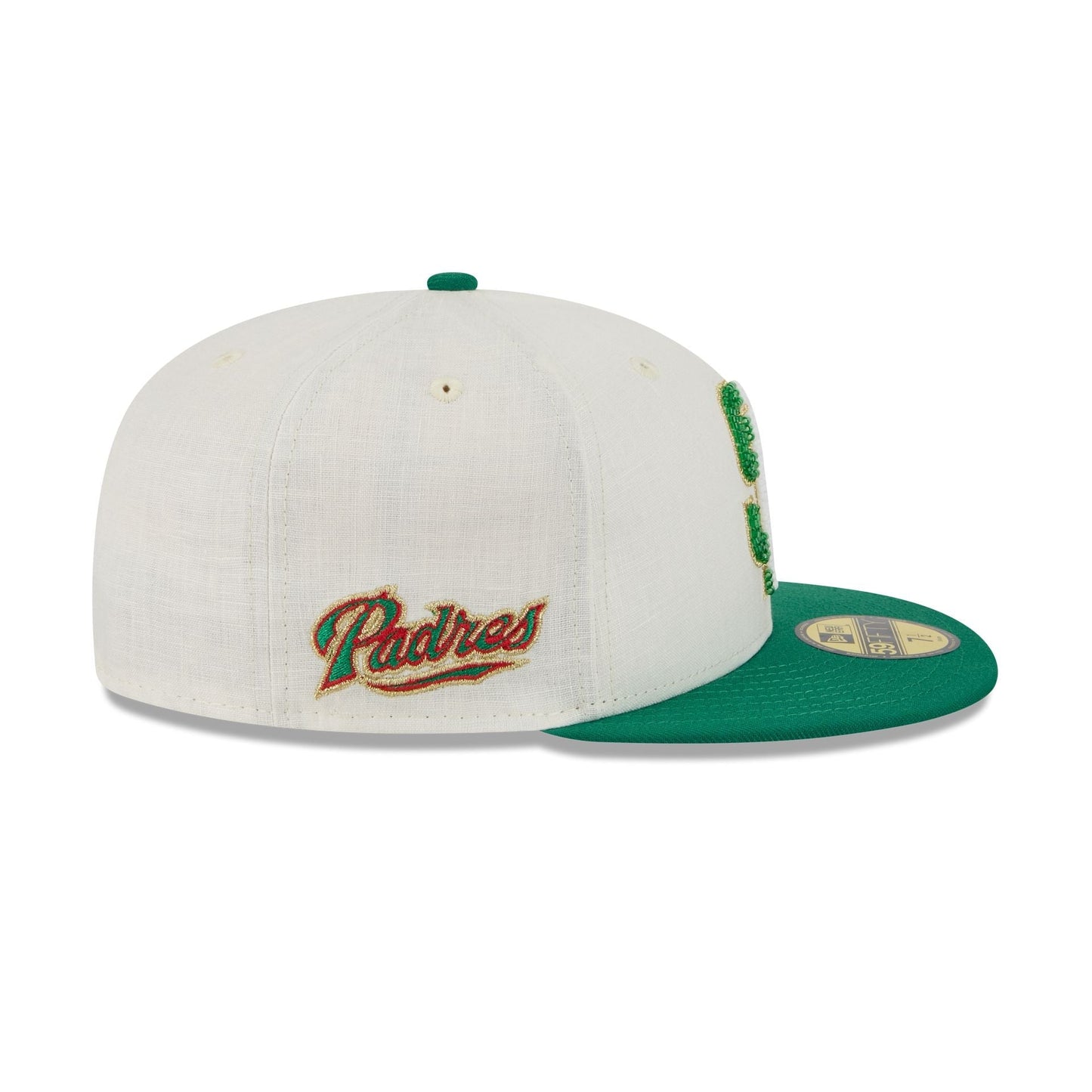San Diego Padres Beaded Linen 59FIFTY Fitted Hat