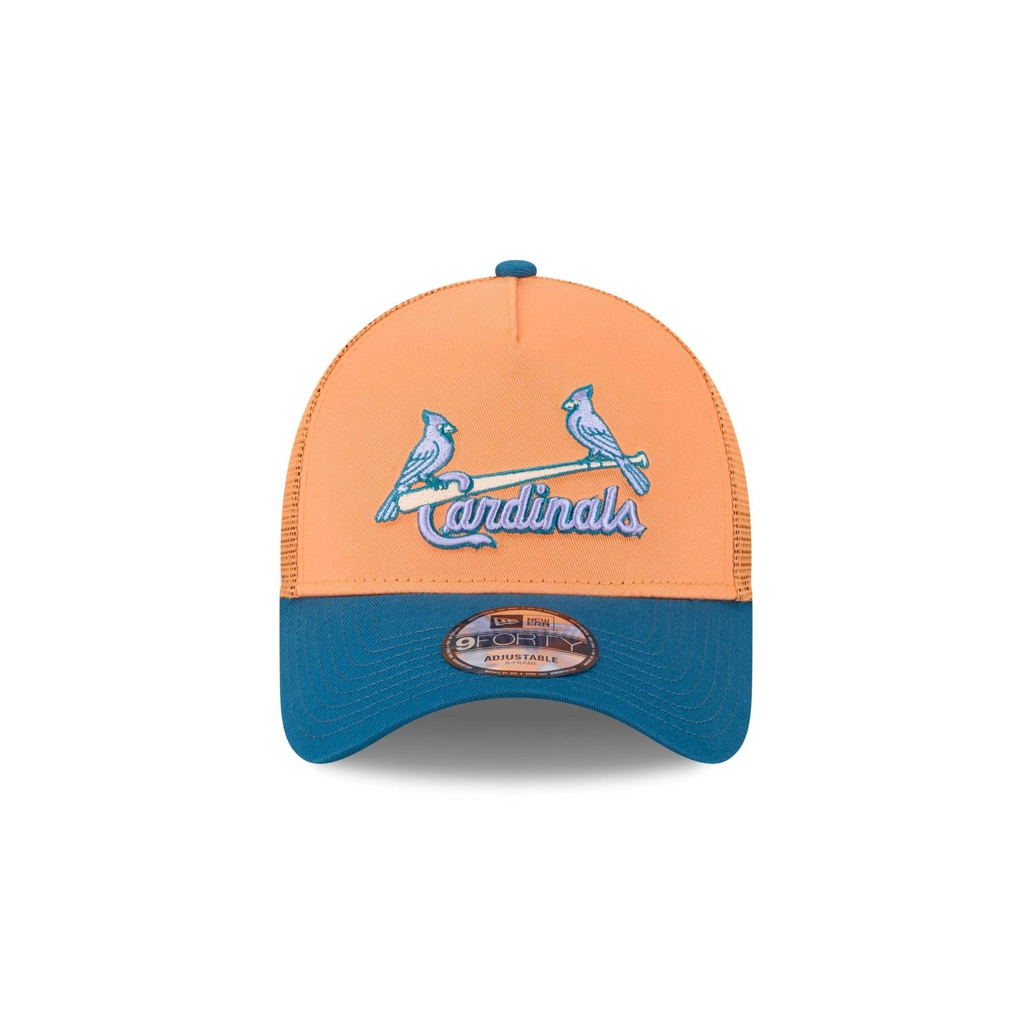 St. Louis Cardinals Orange Glaze 9FORTY A-Frame Trucker Hat