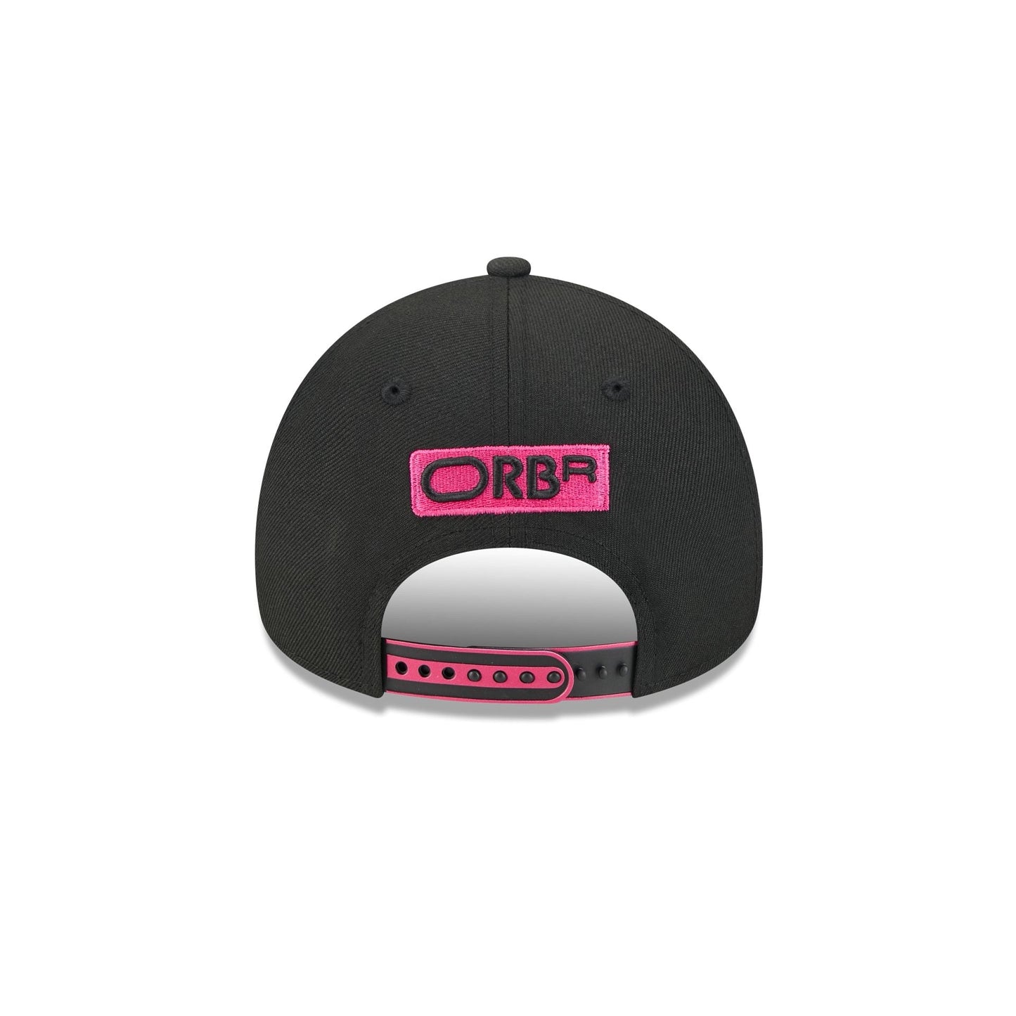 2025 Miami Race Oracle Red Bull Racing Black 9FORTY A-Frame Snapback Hat