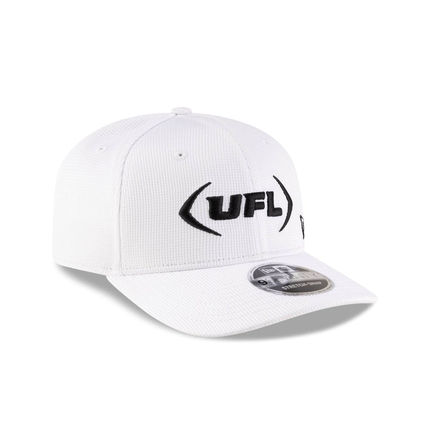 UFL White 9SEVENTY Stretch-Snap Hat