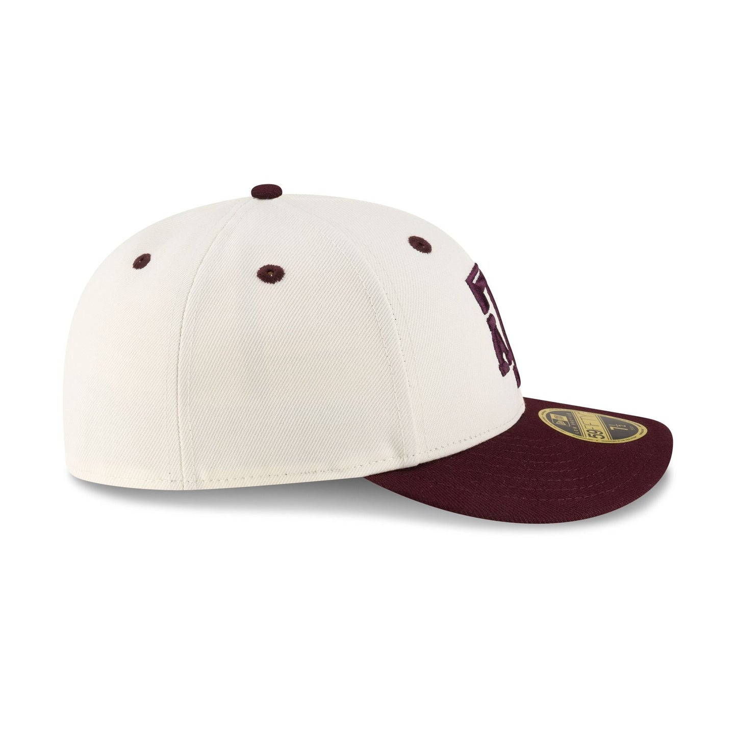 Texas A&M Aggies Chrome White Low Profile 59FIFTY Fitted Hat
