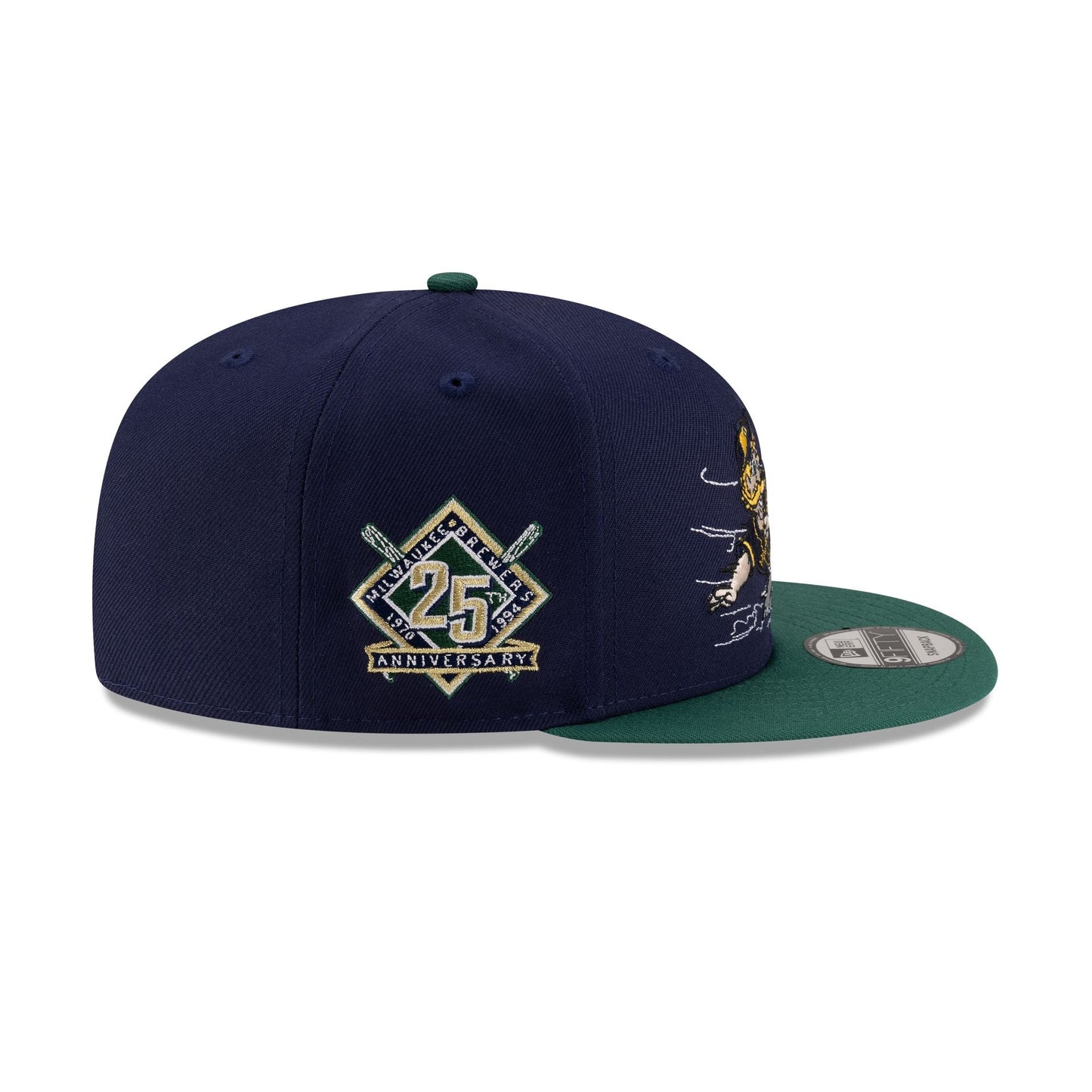 Milwaukee Brewers Mascot Light Navy 9FIFTY Snapback Hat