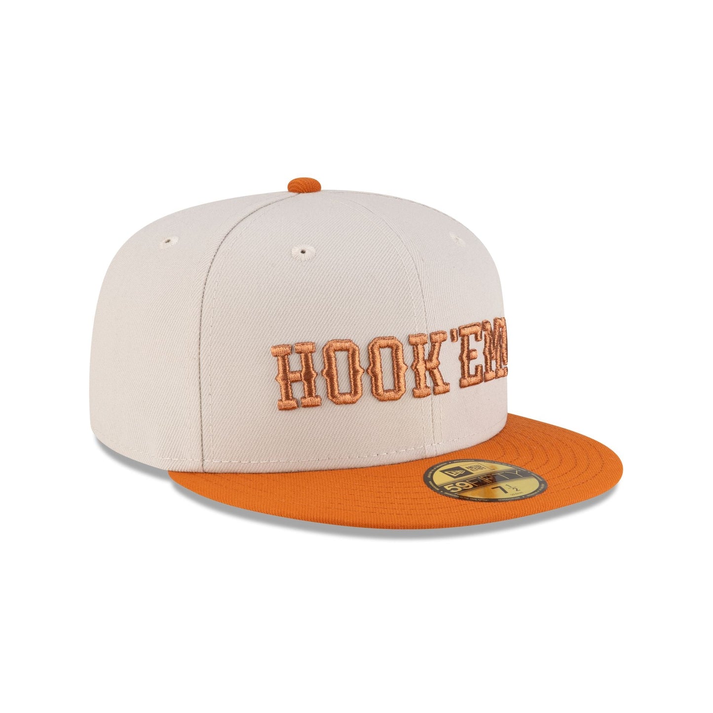 Texas Longhorns Stone Hook 'Em 59FIFTY Fitted Hat