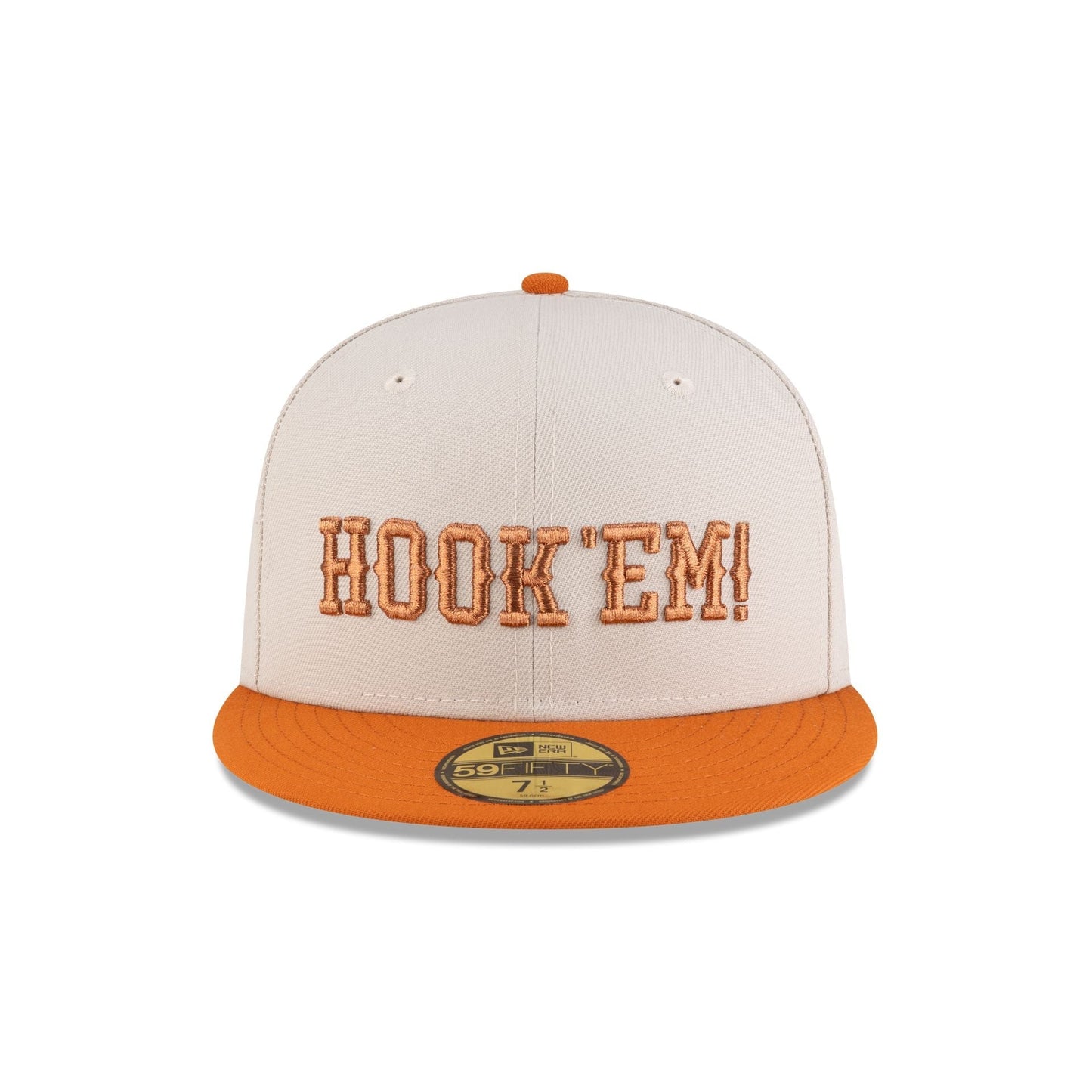Texas Longhorns Stone Hook 'Em 59FIFTY Fitted Hat