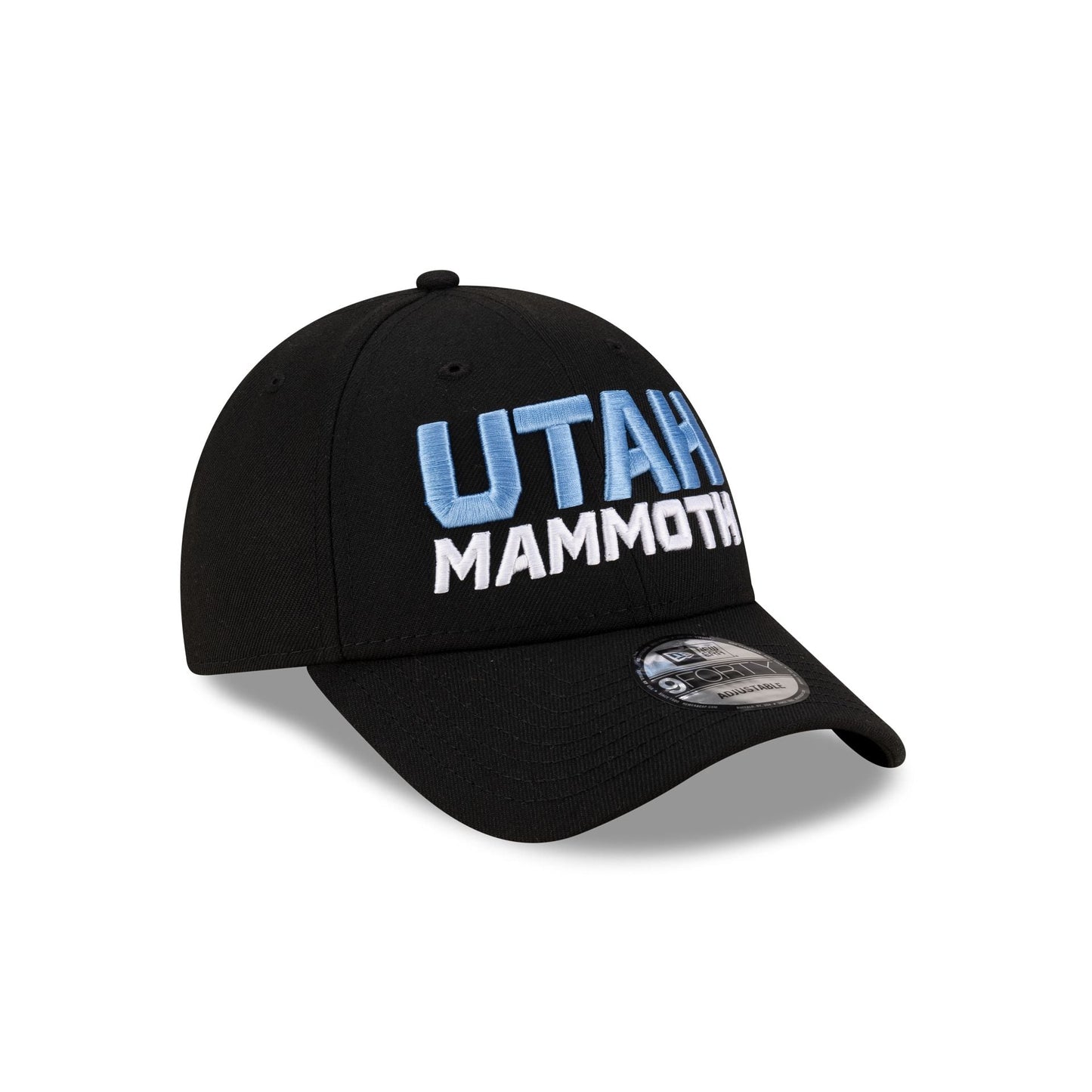 Utah Mammoth Black Stack 9FORTY Snapback Hat