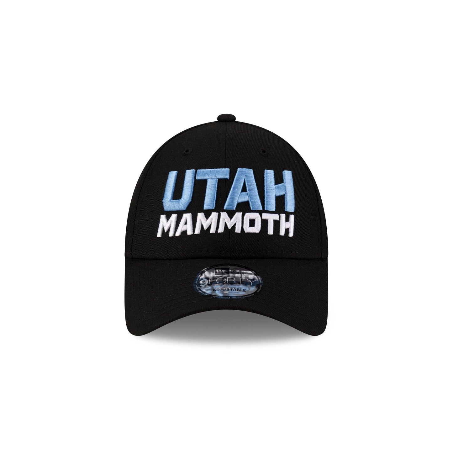 Utah Mammoth Black Stack 9FORTY Snapback Hat
