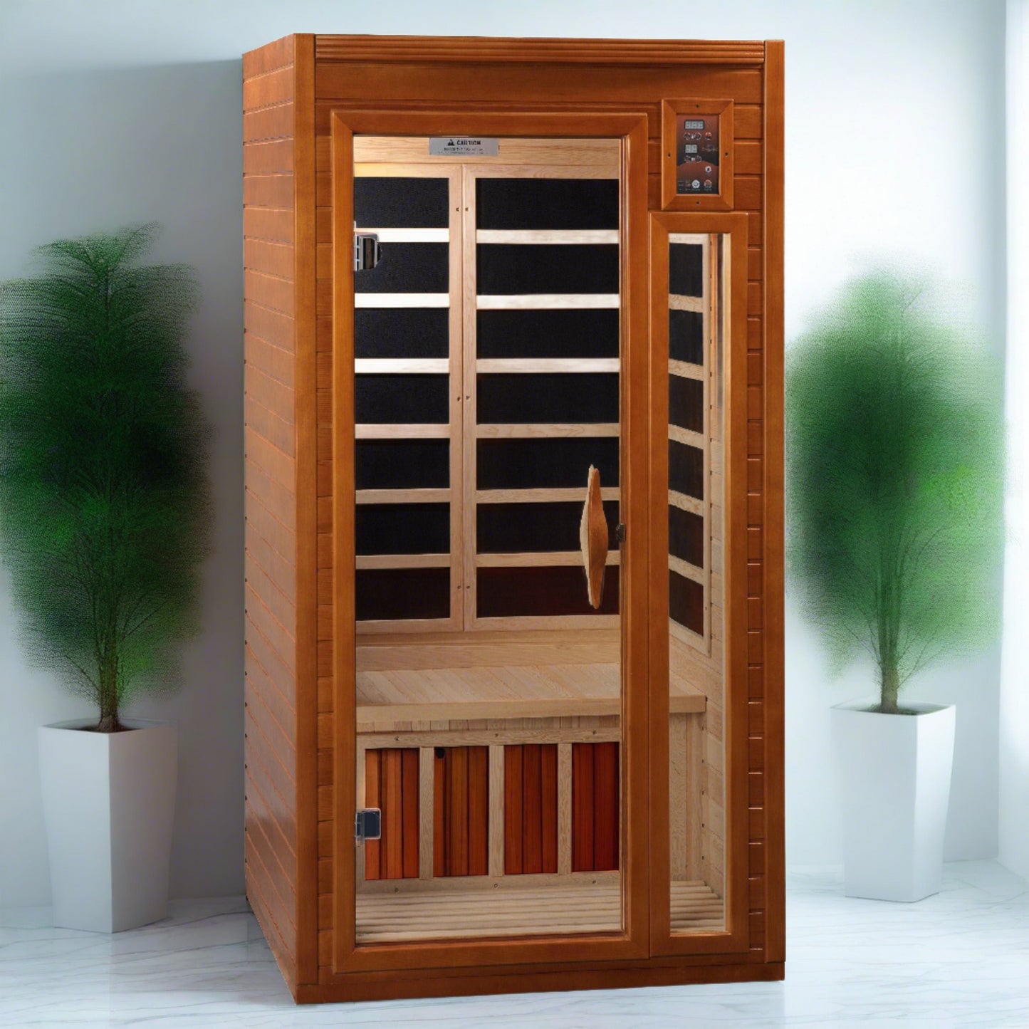 Dynamic Barcelona Infrarot-Sauna mit niedrigem elektromagnetischen Feld für 1–2 Personen