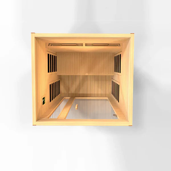 Dynamische Cardoba Infrarotsauna für 2 Personen mit nahezu Null EMF und vollem Spektrum