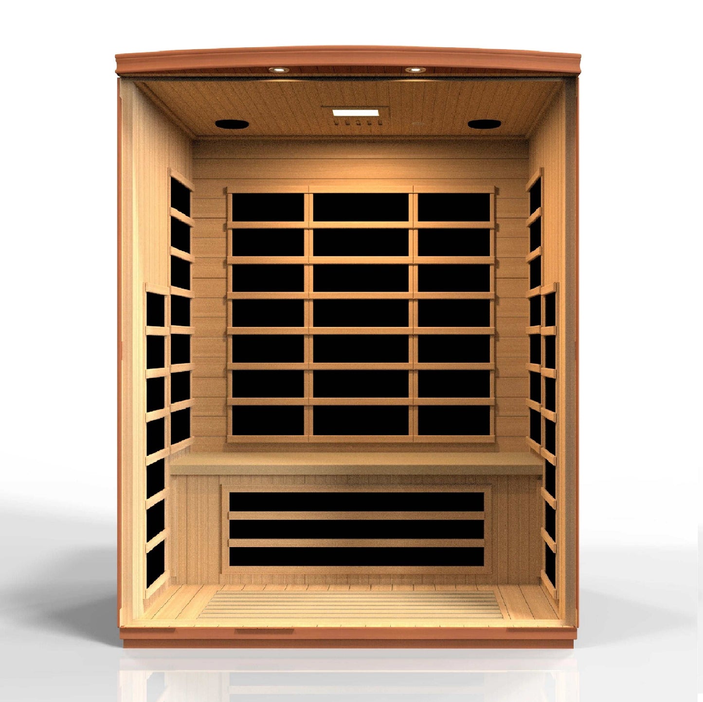 Dynamische Lugano Infrarotsauna für 3 Personen mit niedrigem EMF