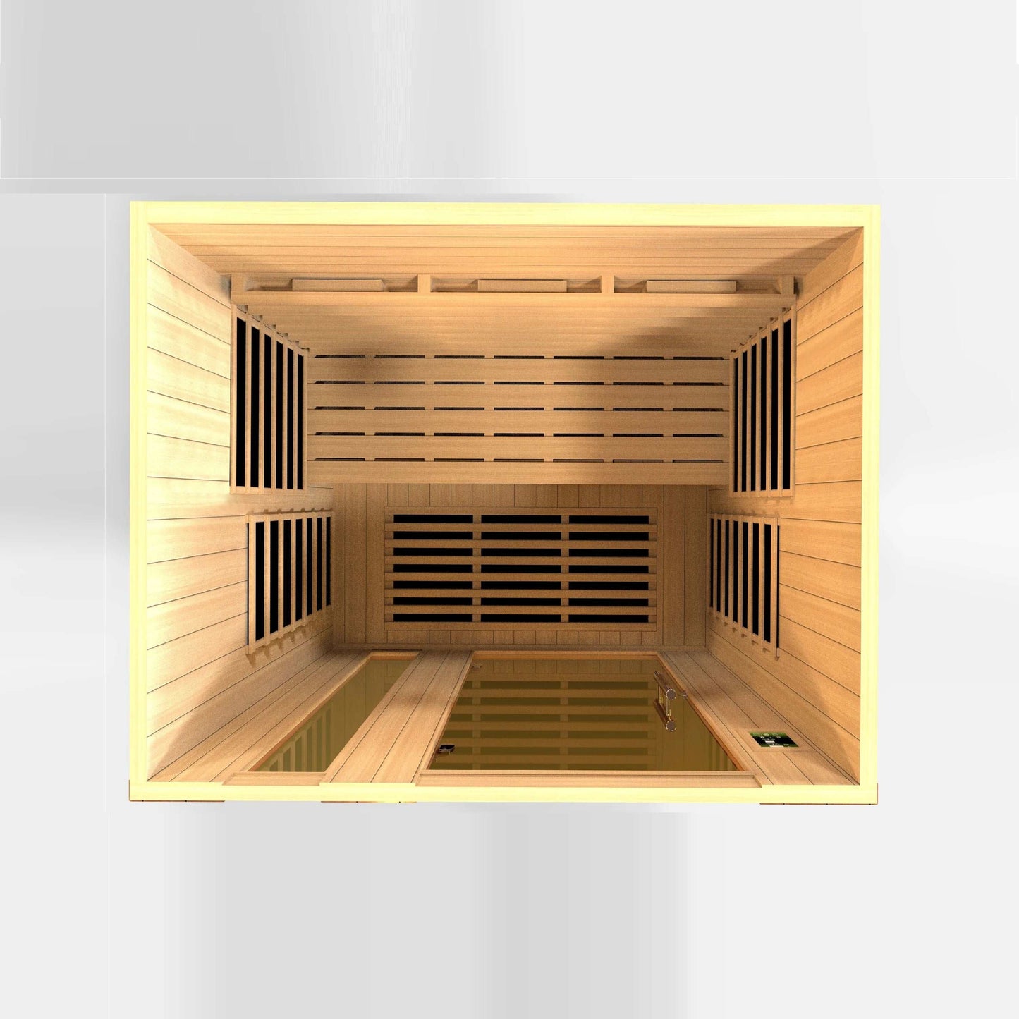 Dynamic Lugano Infrarotsauna für 3 Personen mit nahezu Null-Vollspektrum
