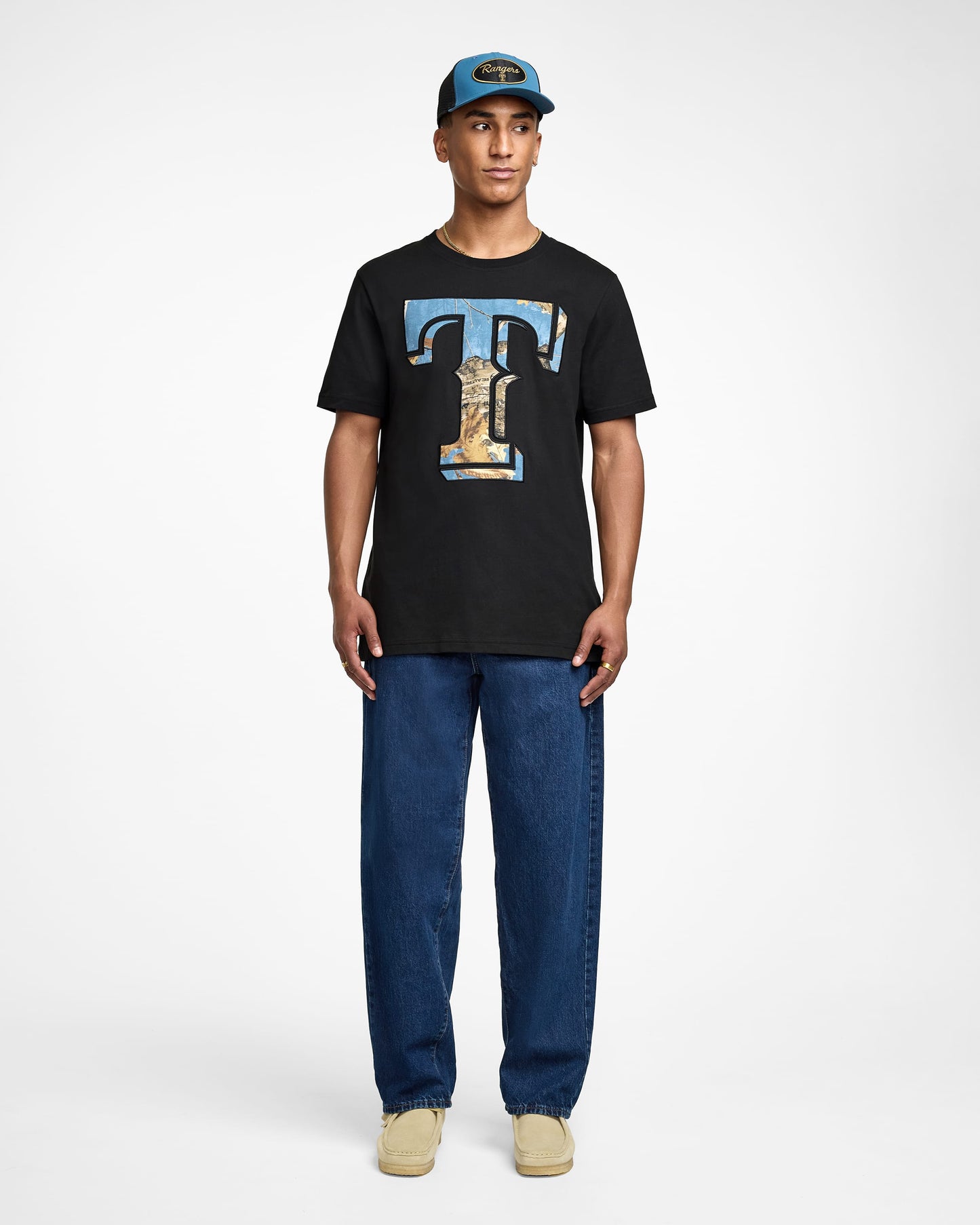Texas Rangers Black Realtree T-Shirt